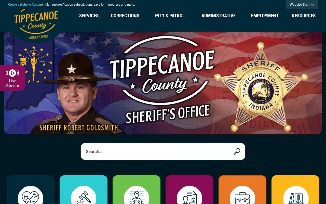 Tippecanoe County warrant records Sheriff Office source